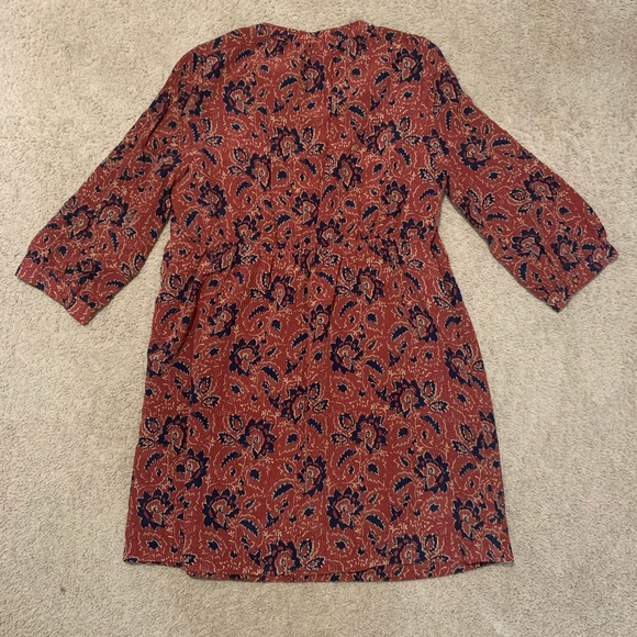 Madewell Red Silk Dress - Picture 2 of 7